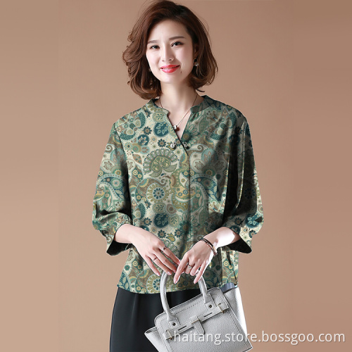 Printed Shirt Fabric Fine Denier Polyester Calico Cloth
